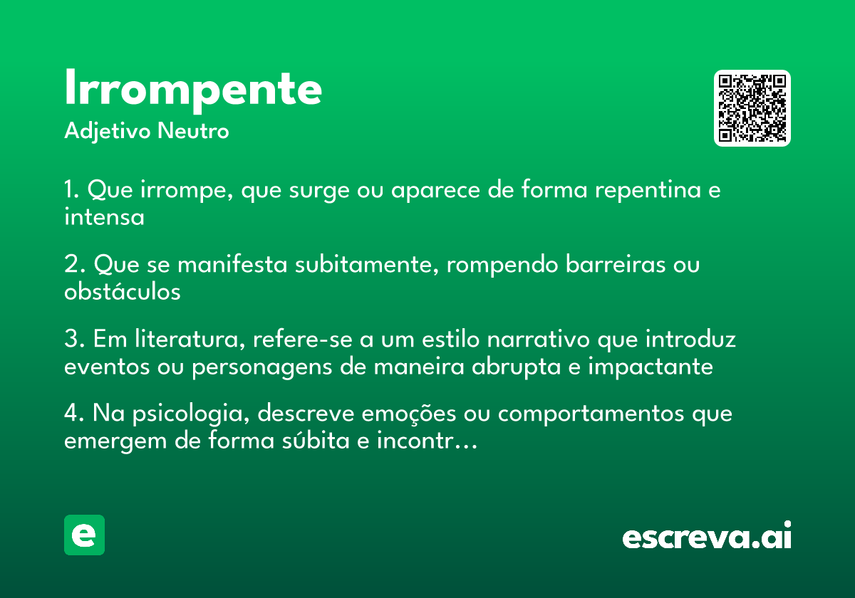 irrompente