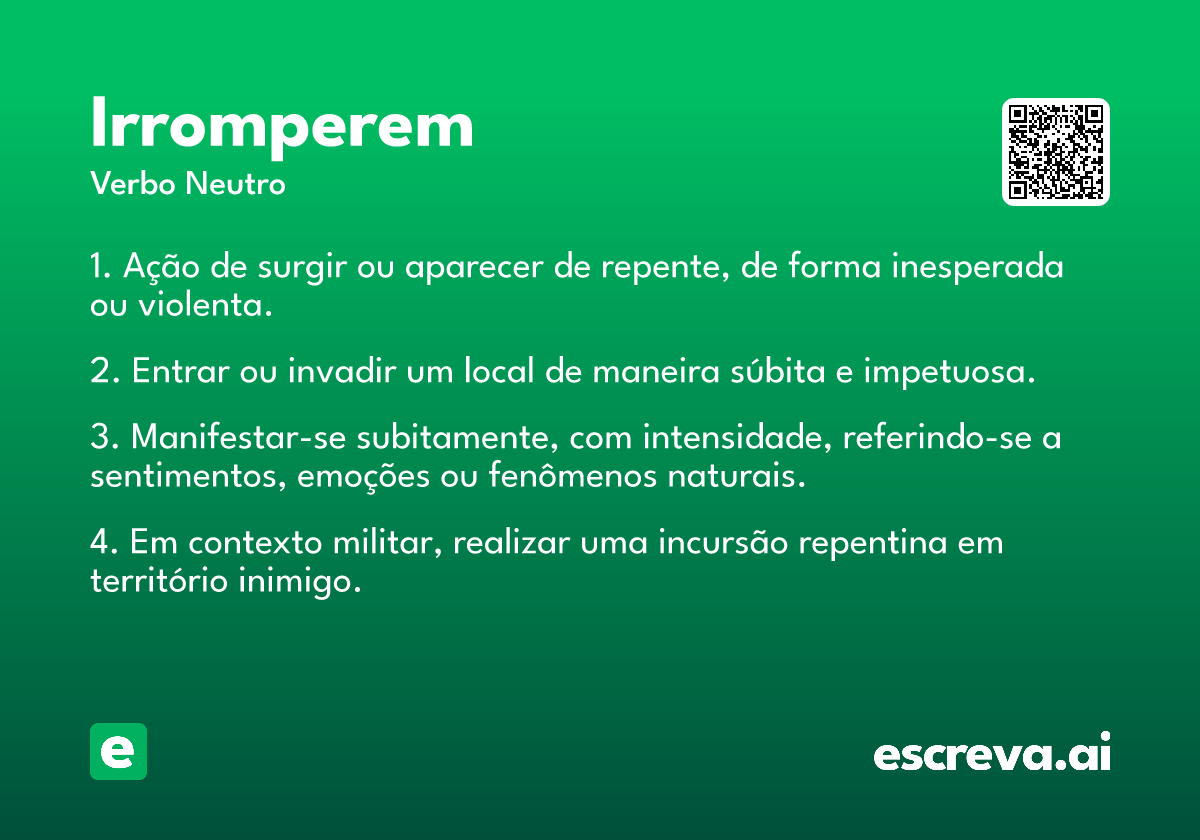irromperem