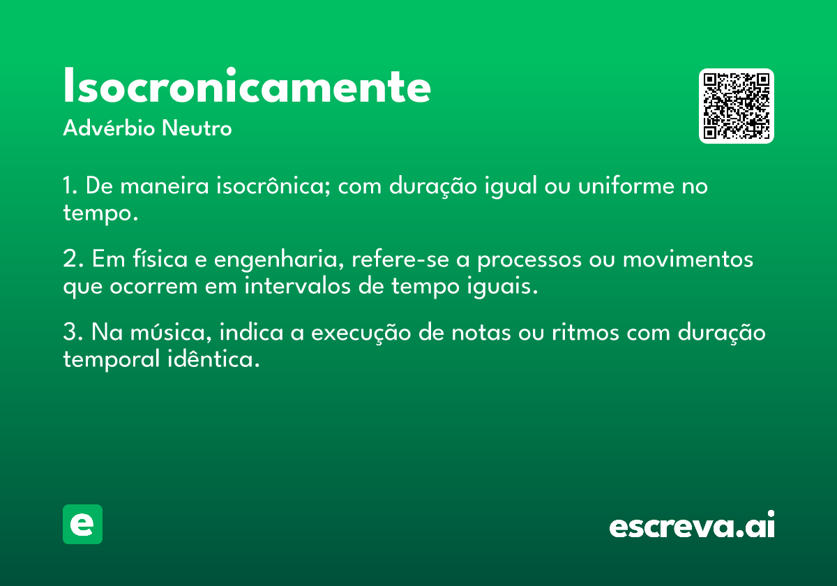 isocronicamente