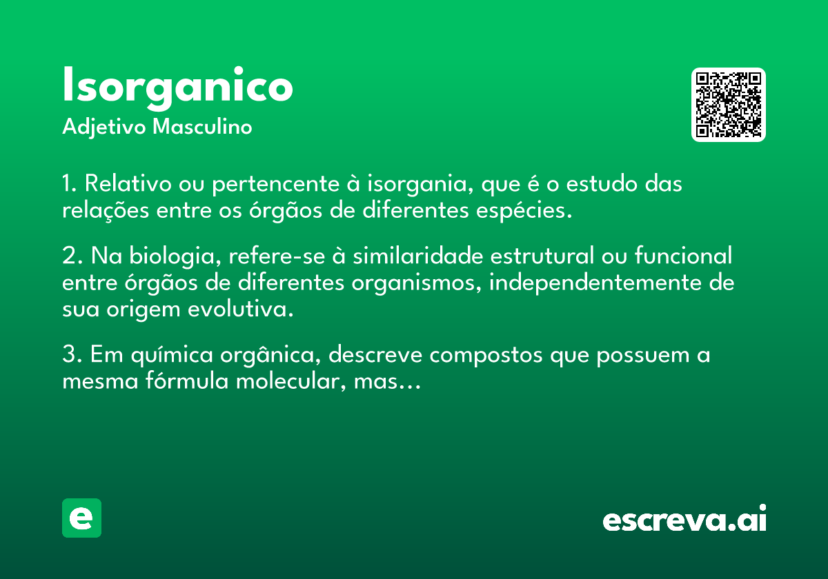 isorganico