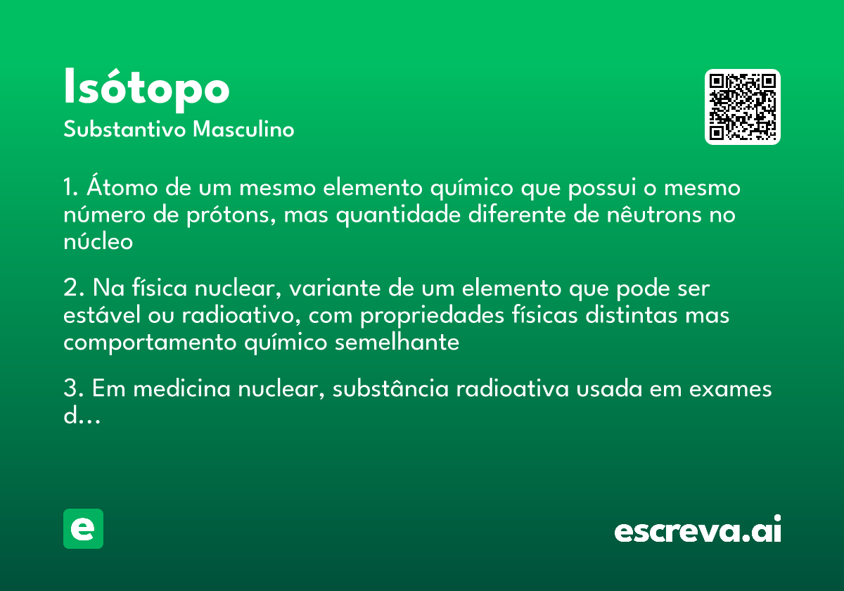 isótopo