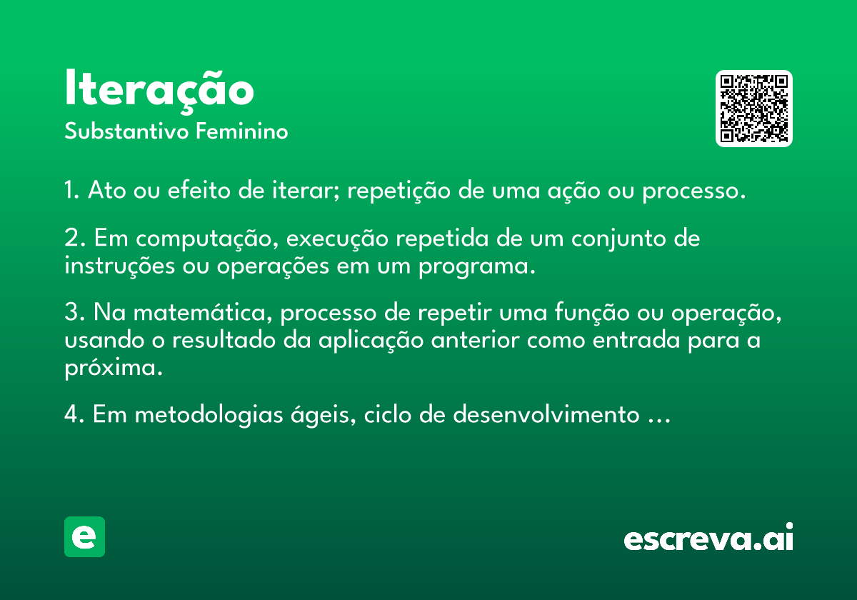 iteração