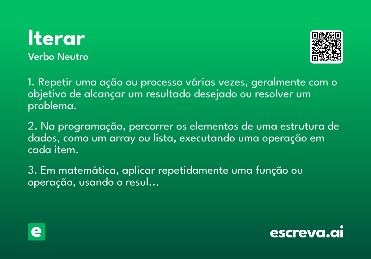 iterar