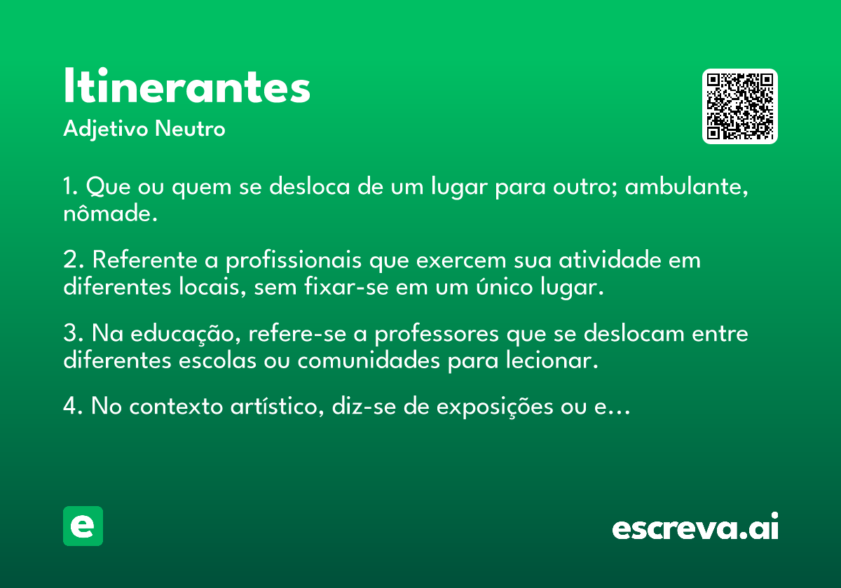 itinerantes