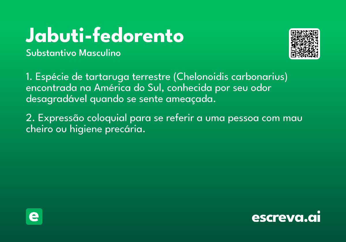 jabuti-fedorento