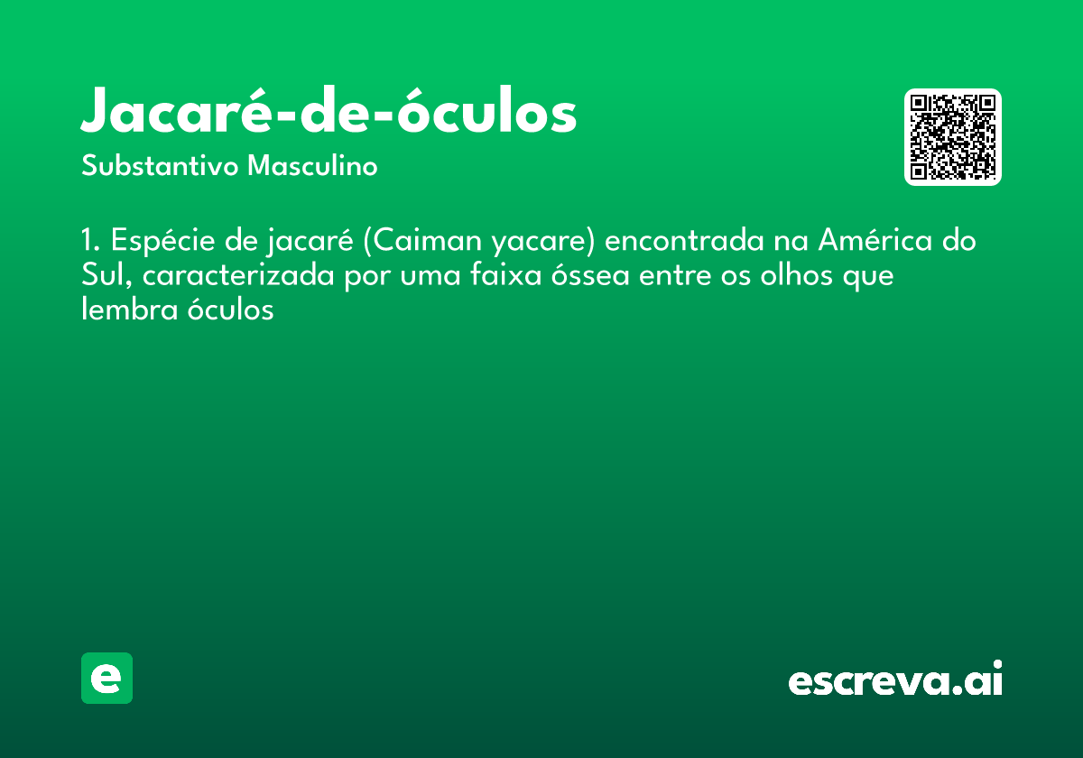 jacaré-de-óculos