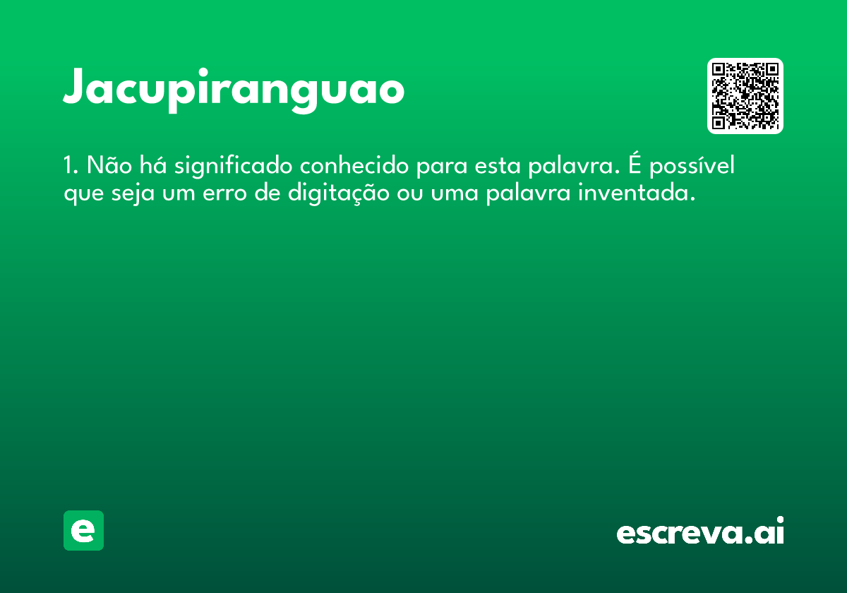 jacupiranguao