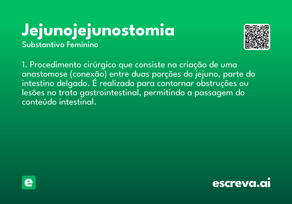 jejunojejunostomia