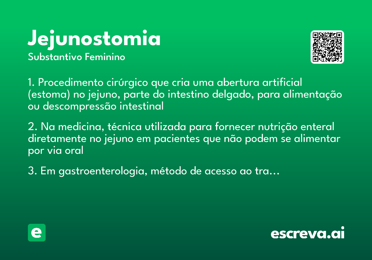 jejunostomia