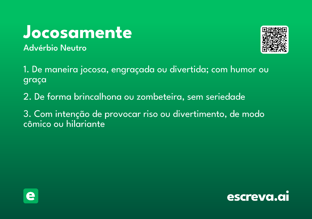 jocosamente