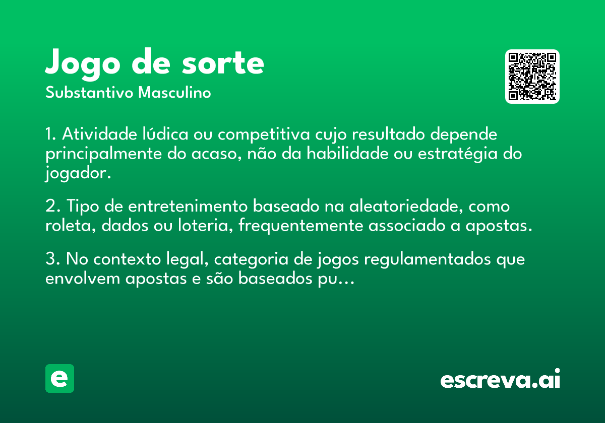 jogo de sorte