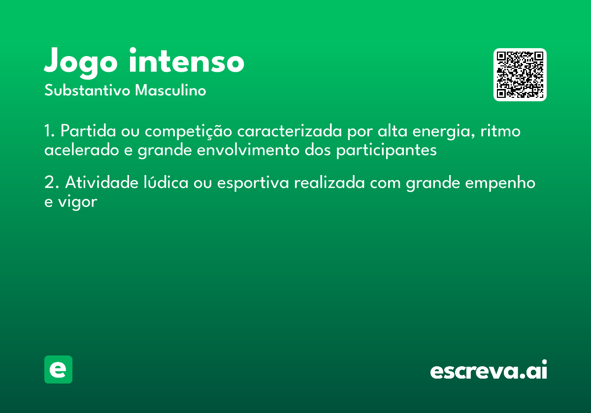 jogo intenso