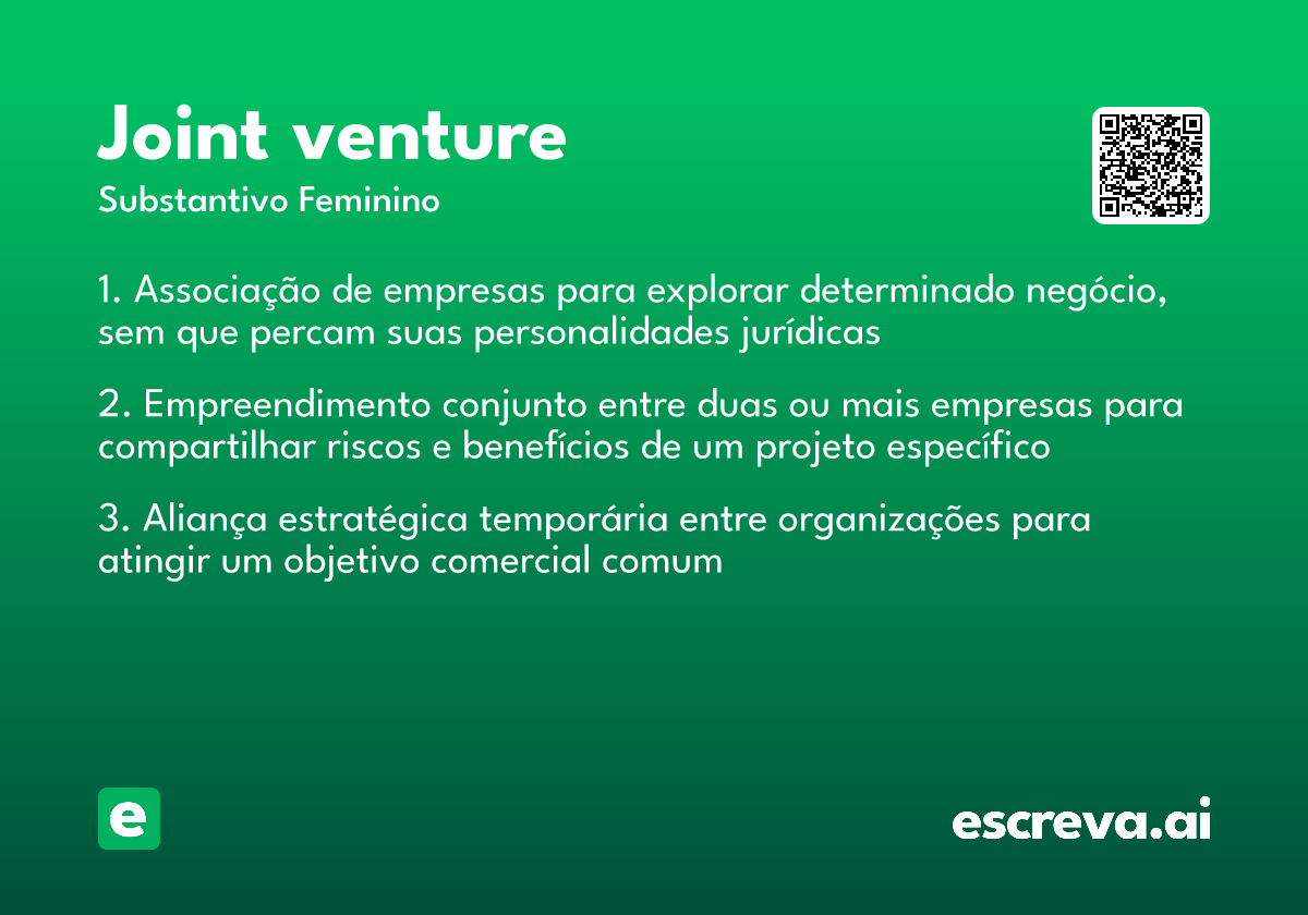 joint venture