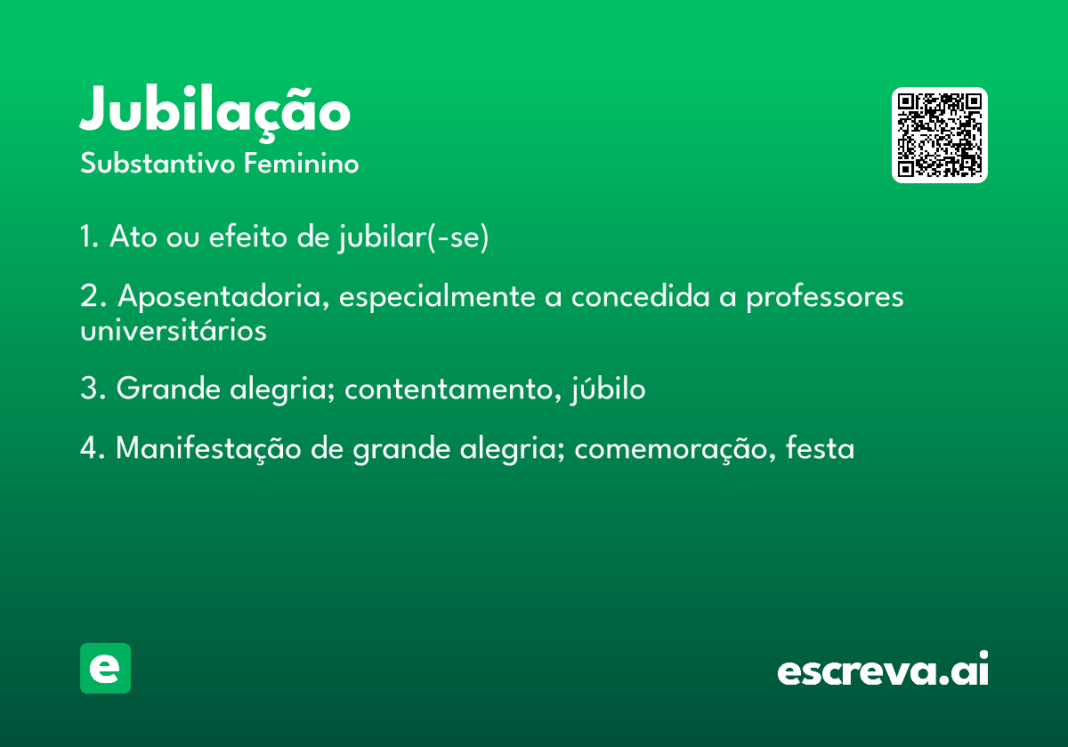 jubilação