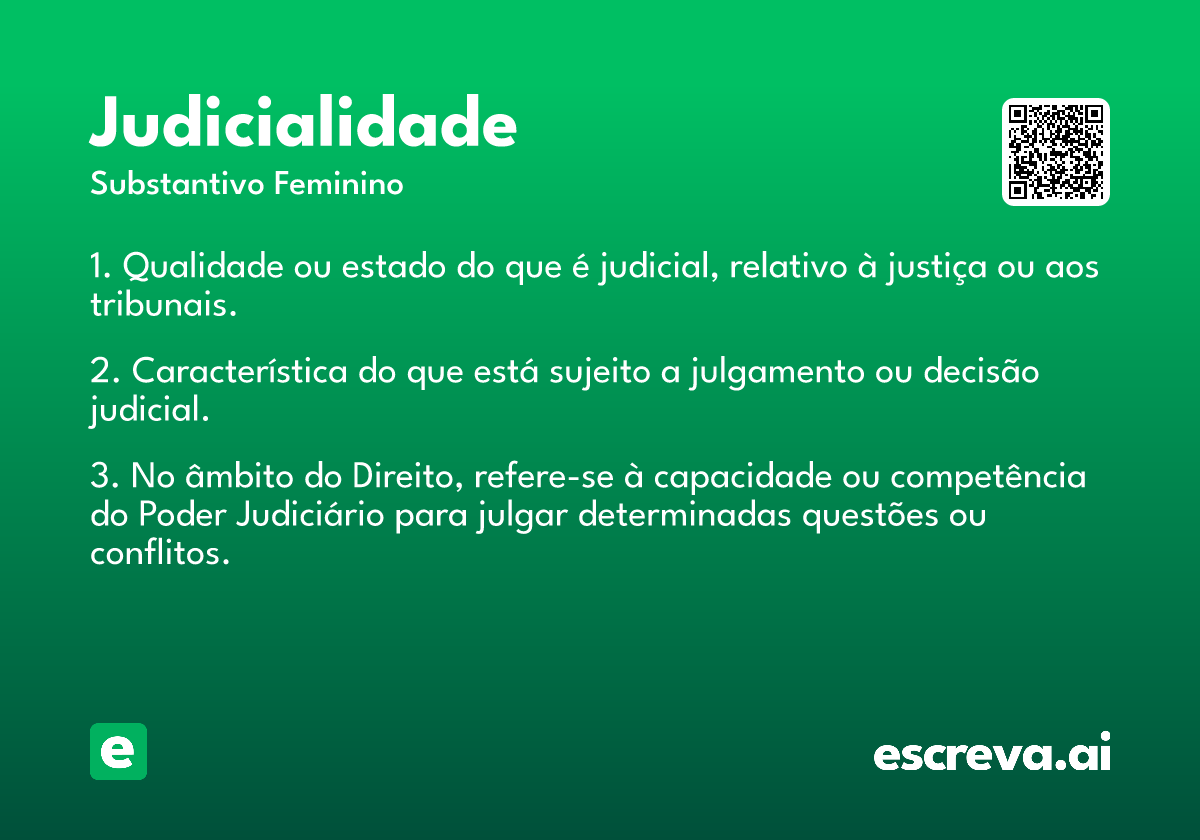 judicialidade