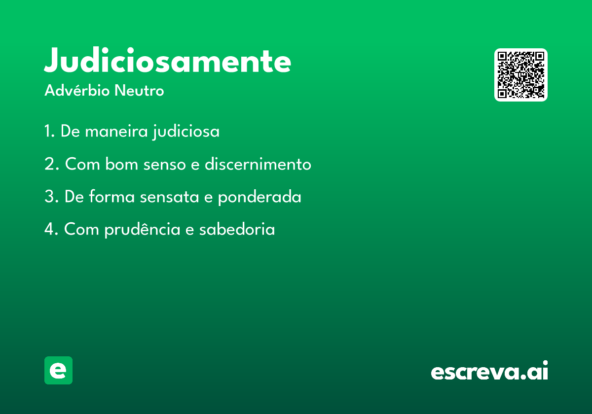 judiciosamente