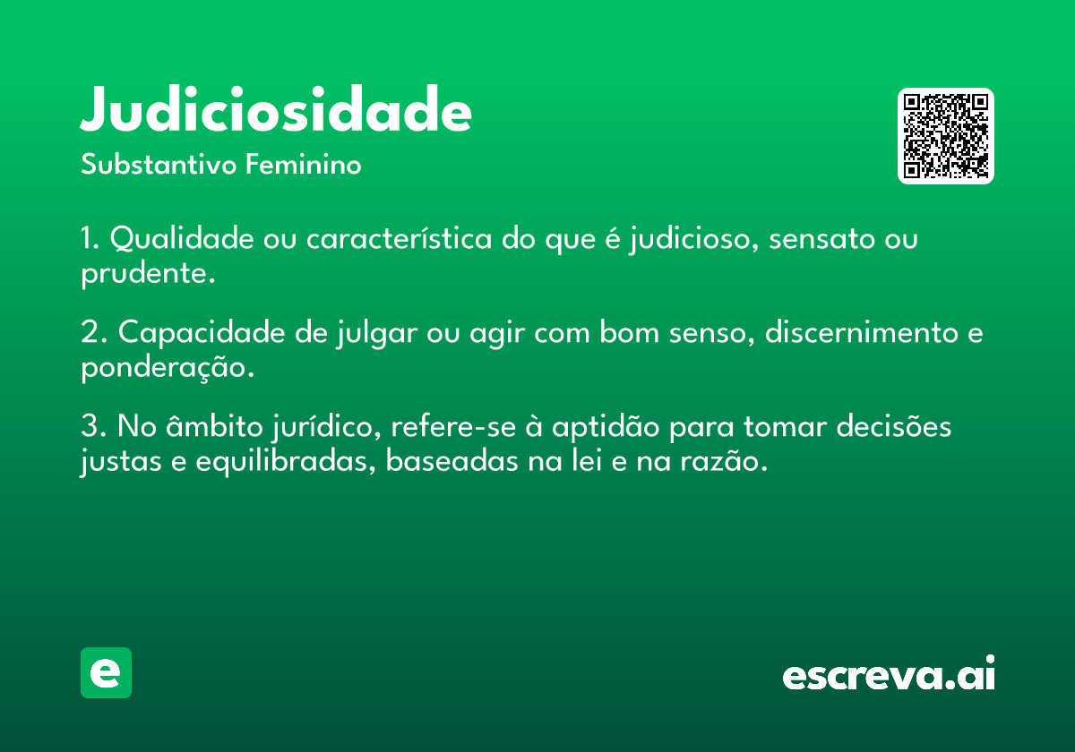 judiciosidade