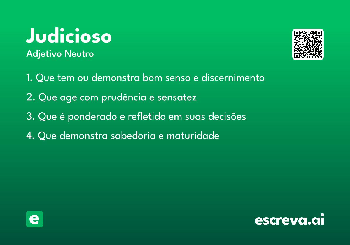 judicioso