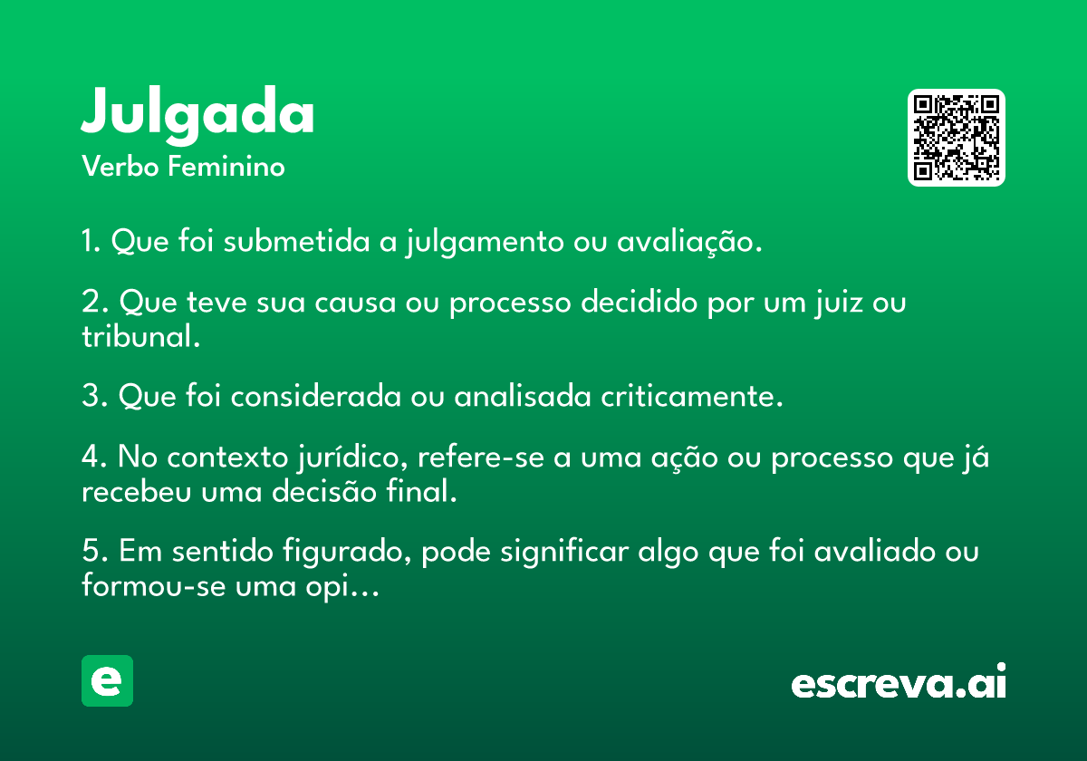 julgada