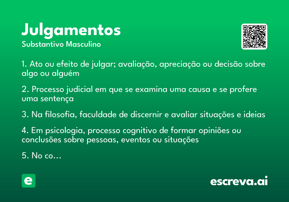 julgamentos