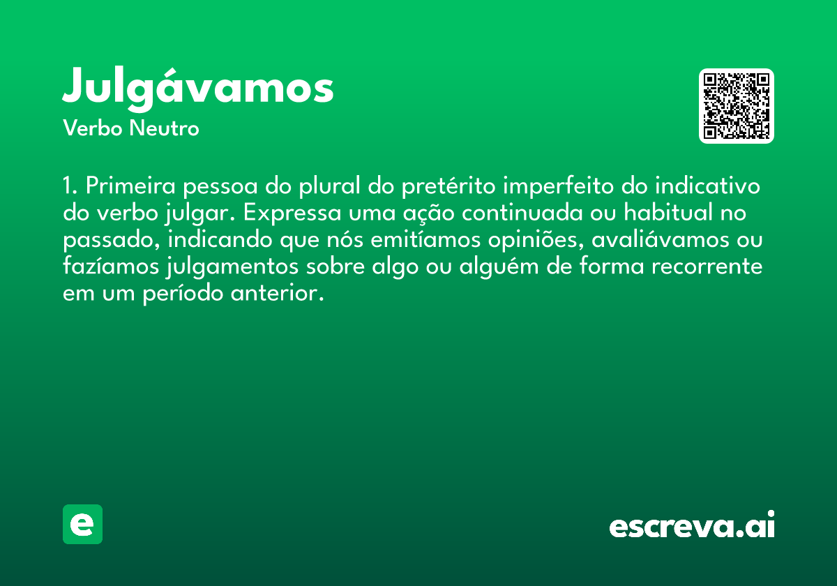 julgávamos