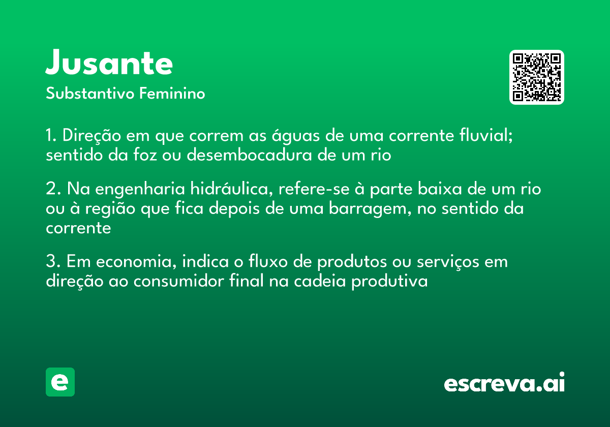 jusante