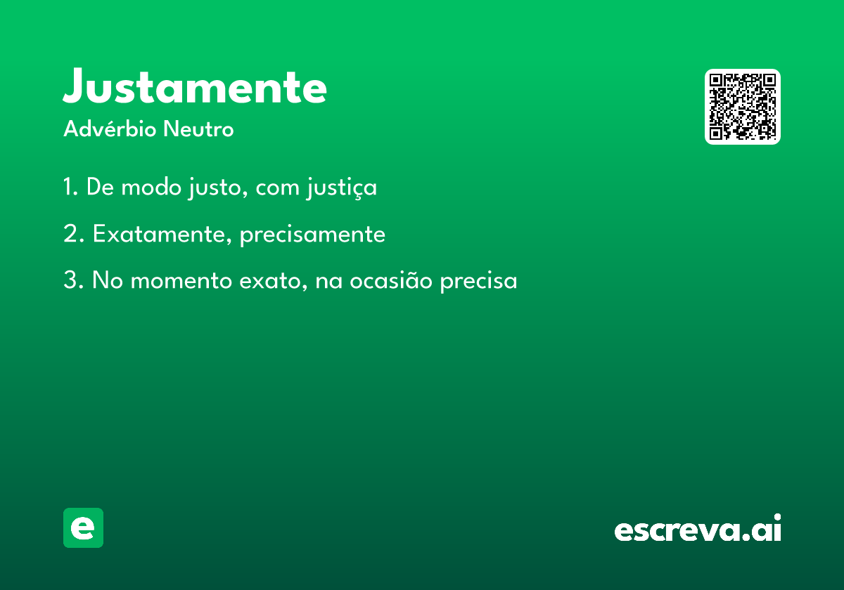 justamente