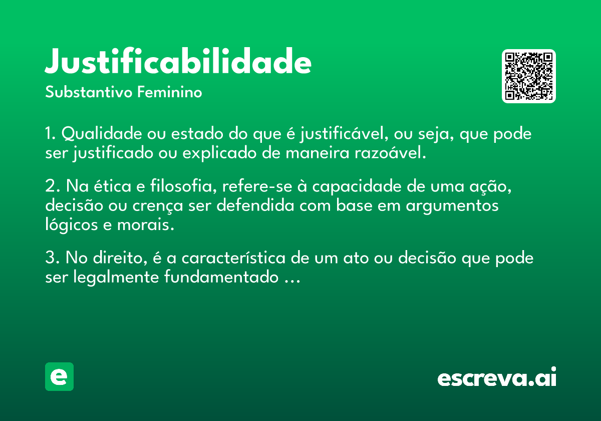 justificabilidade
