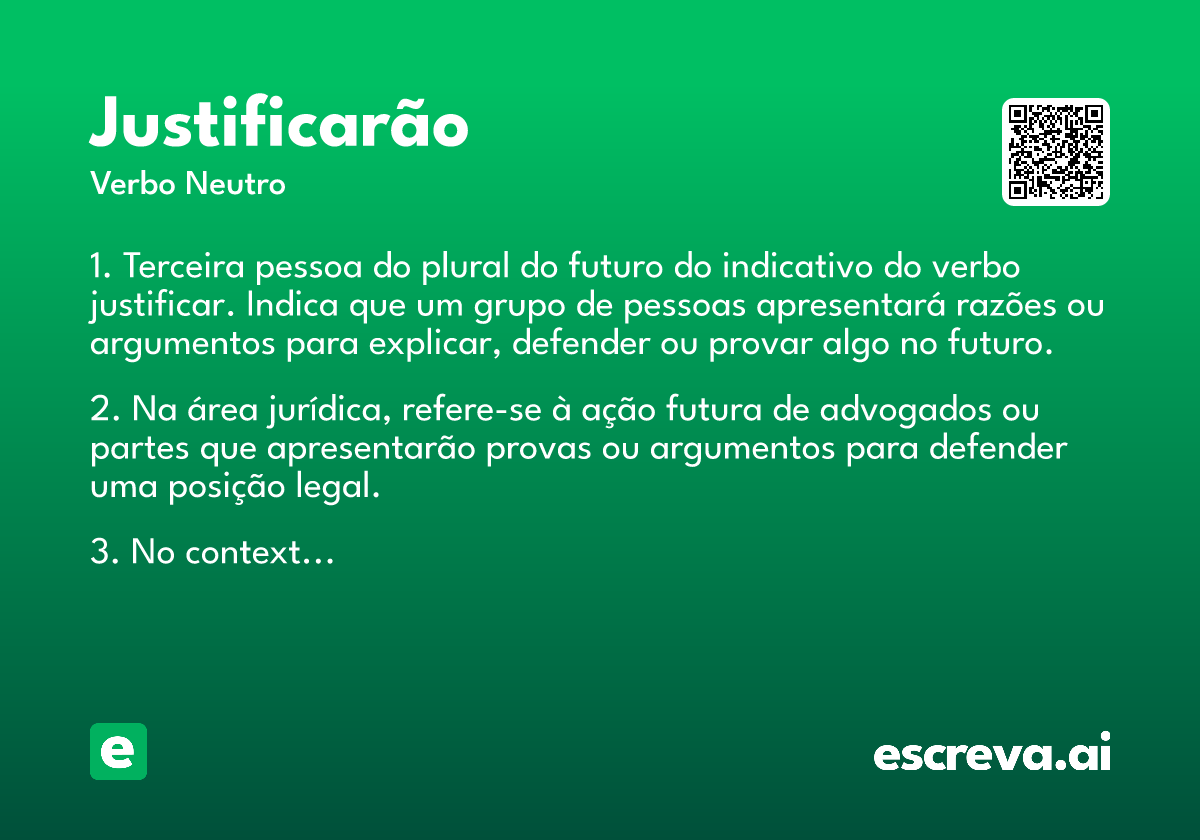 justificarão