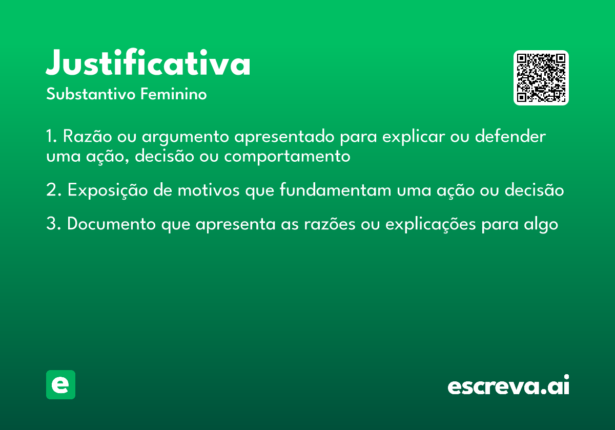 justificativa