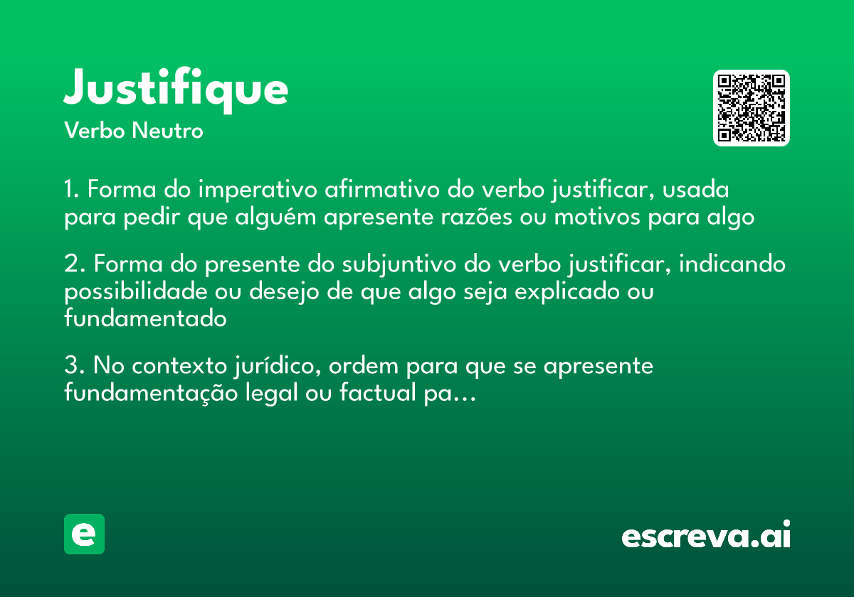 justifique