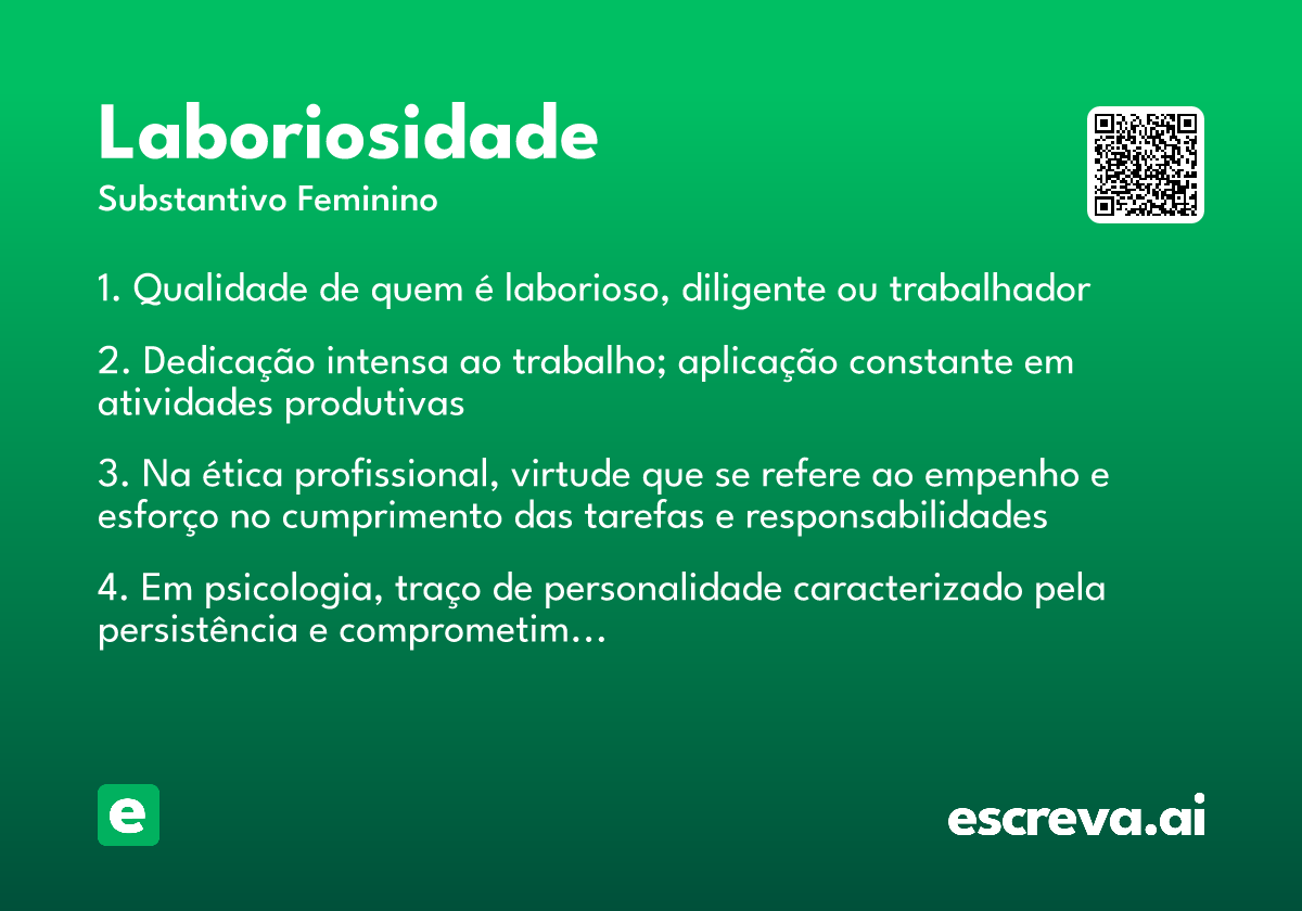 laboriosidade