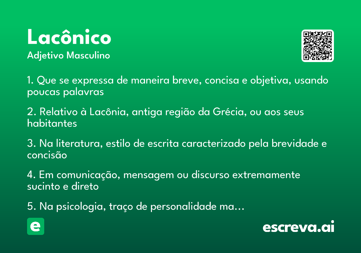 lacônico