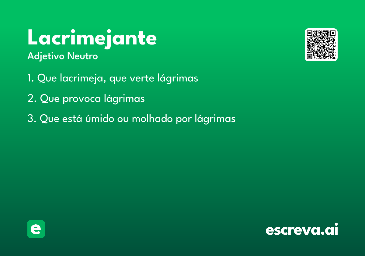 lacrimejante