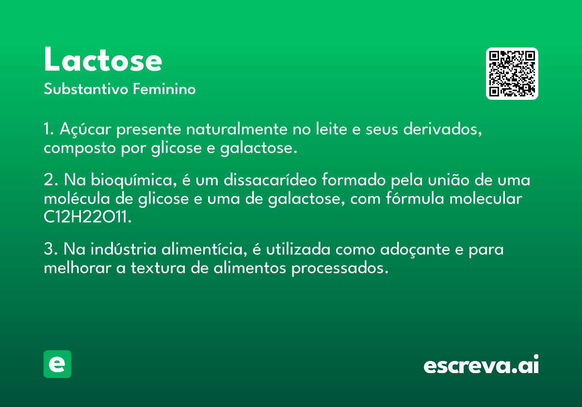 lactose