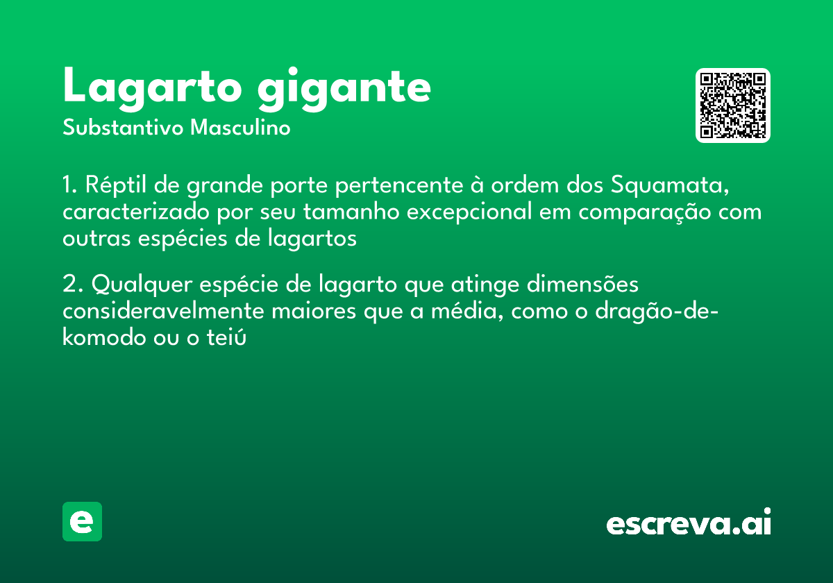 lagarto gigante