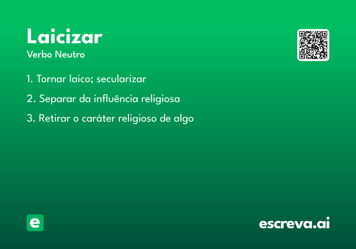 laicizar