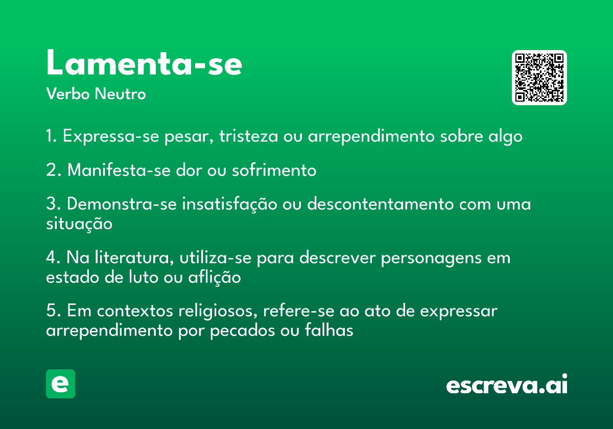 lamenta-se