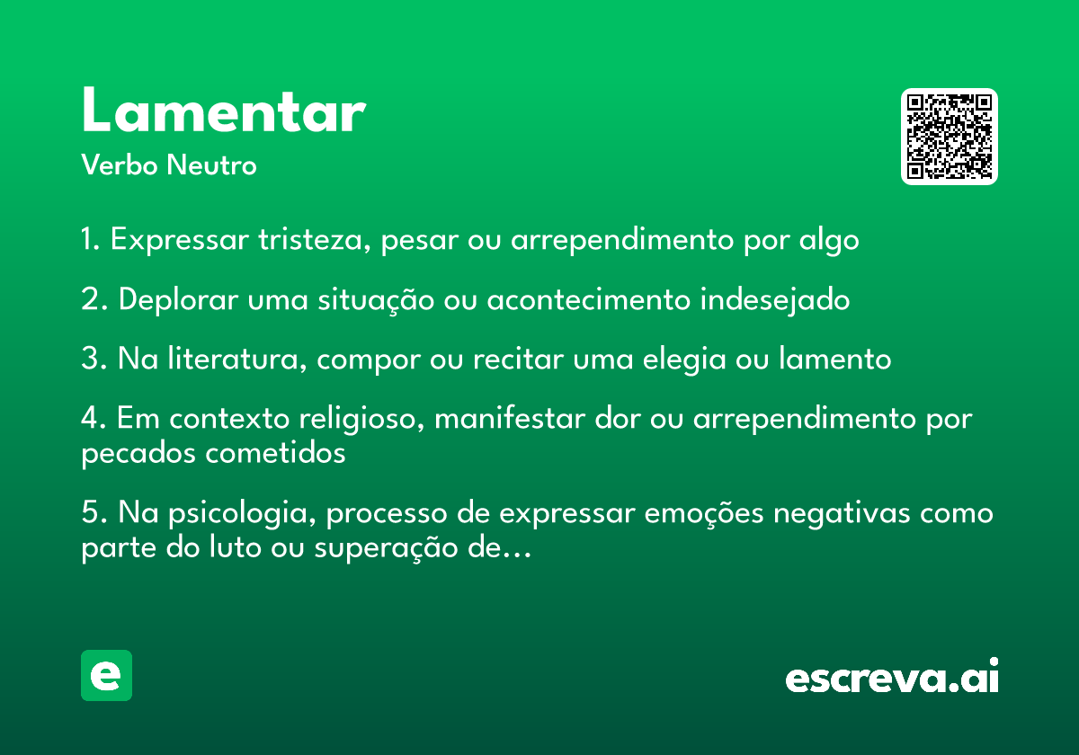 lamentar