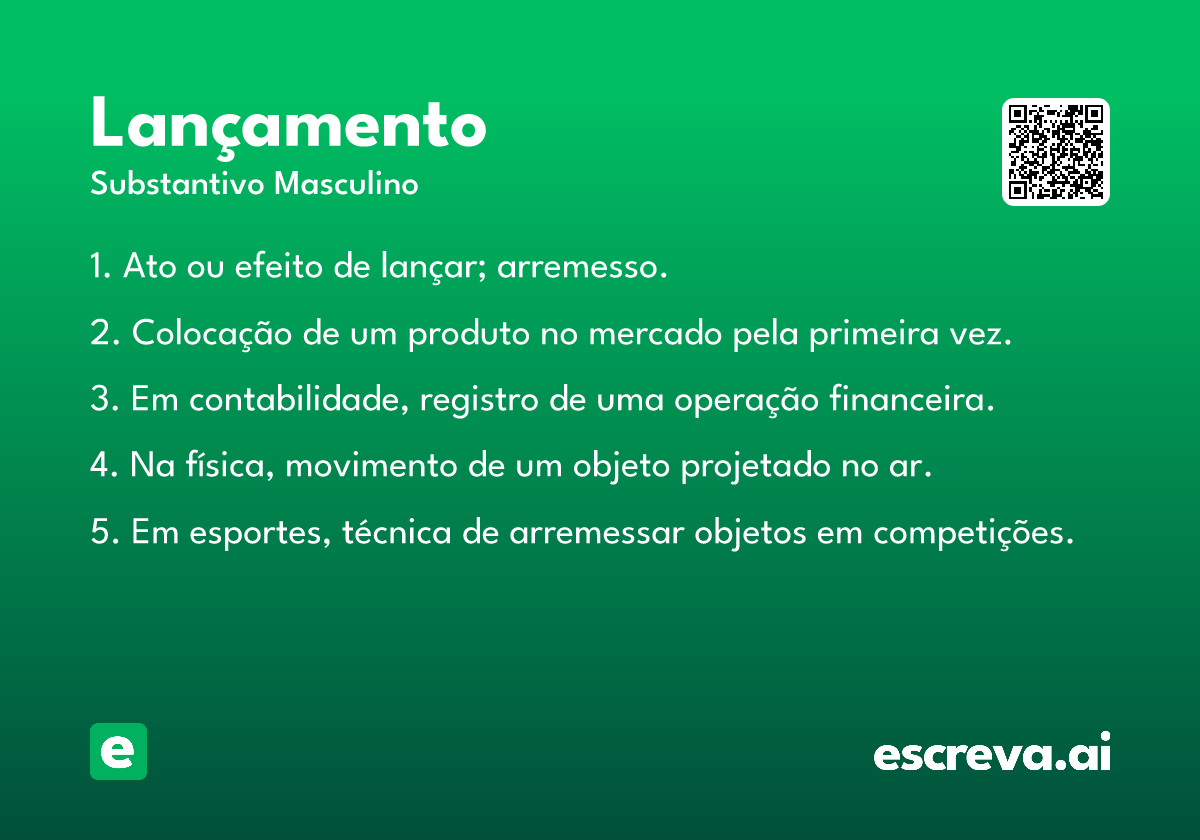 lançamento