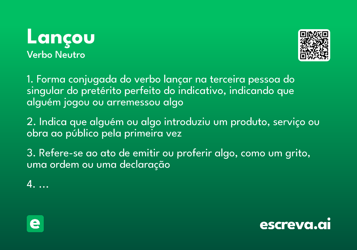 lançou