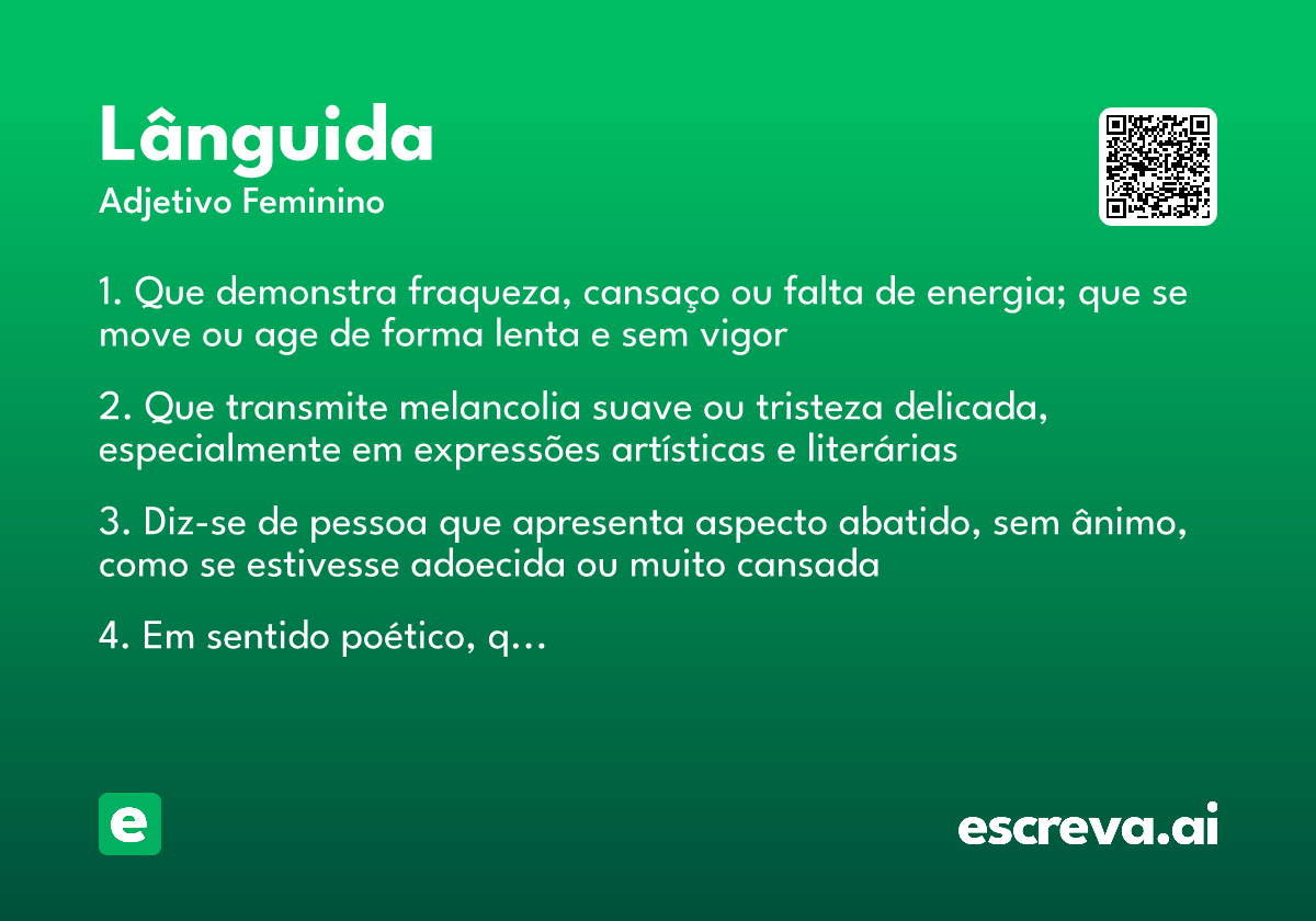 lânguida