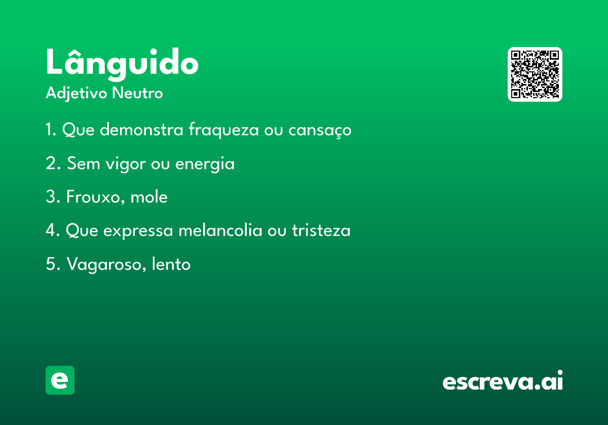 lânguido