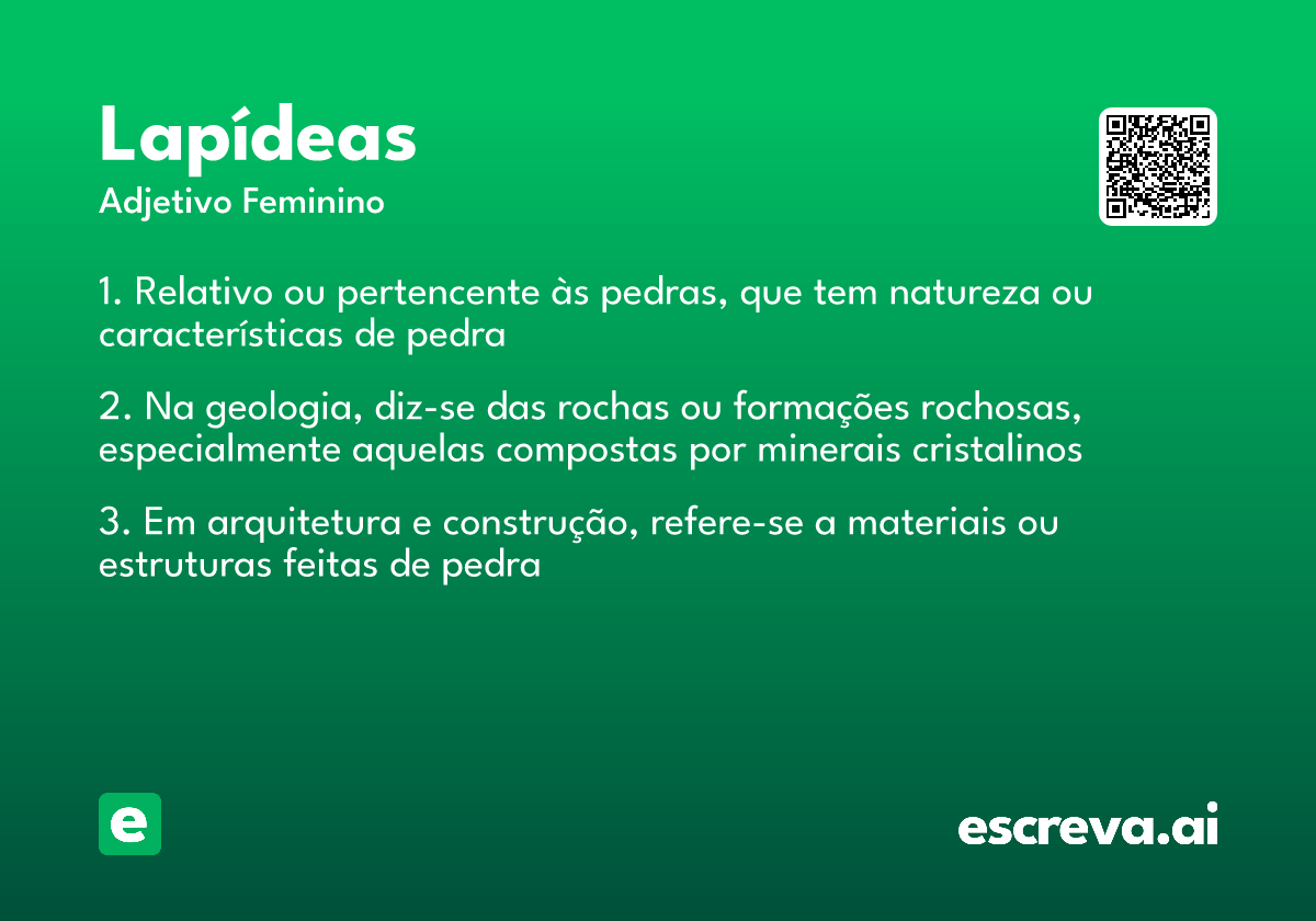 lapídeas