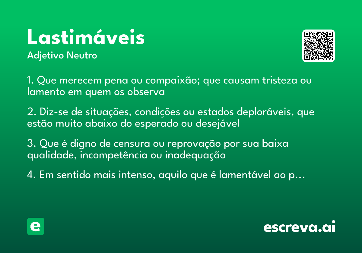 lastimáveis
