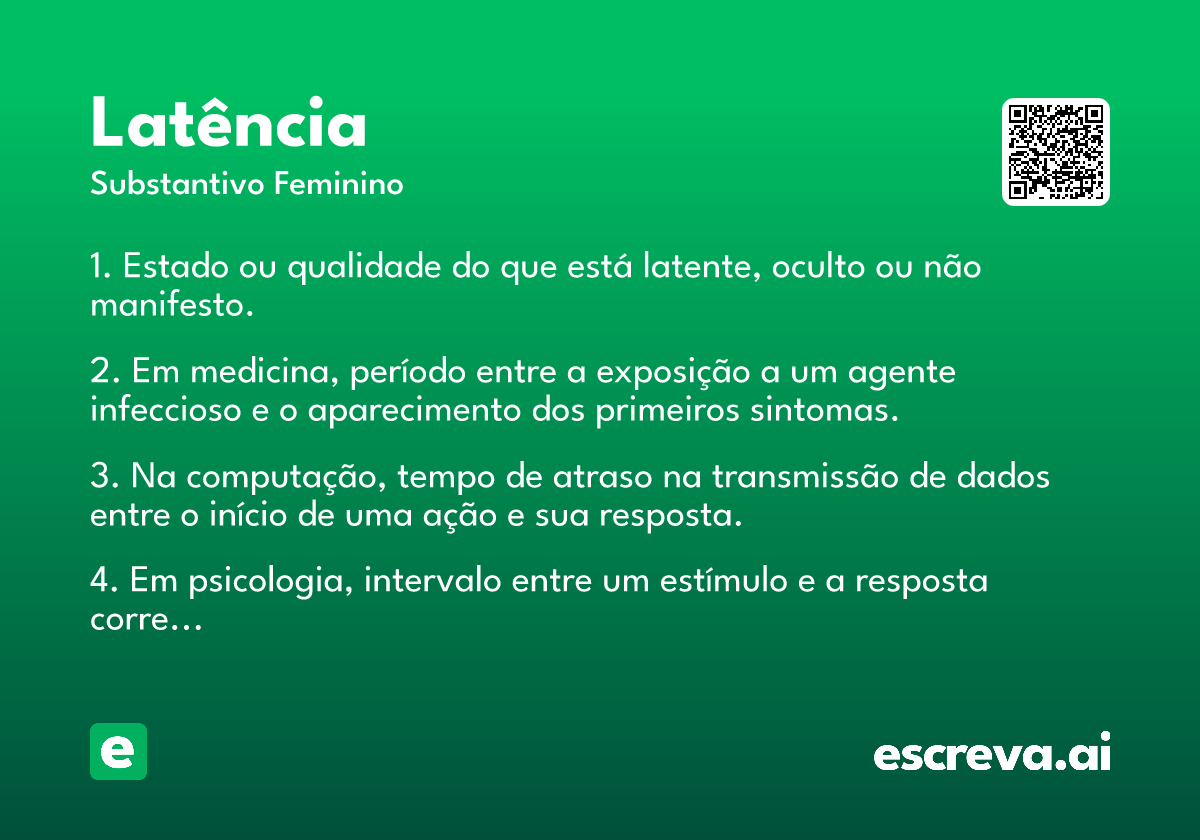 latência