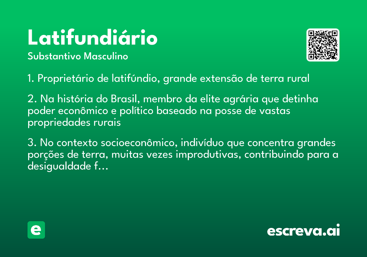 latifundiário