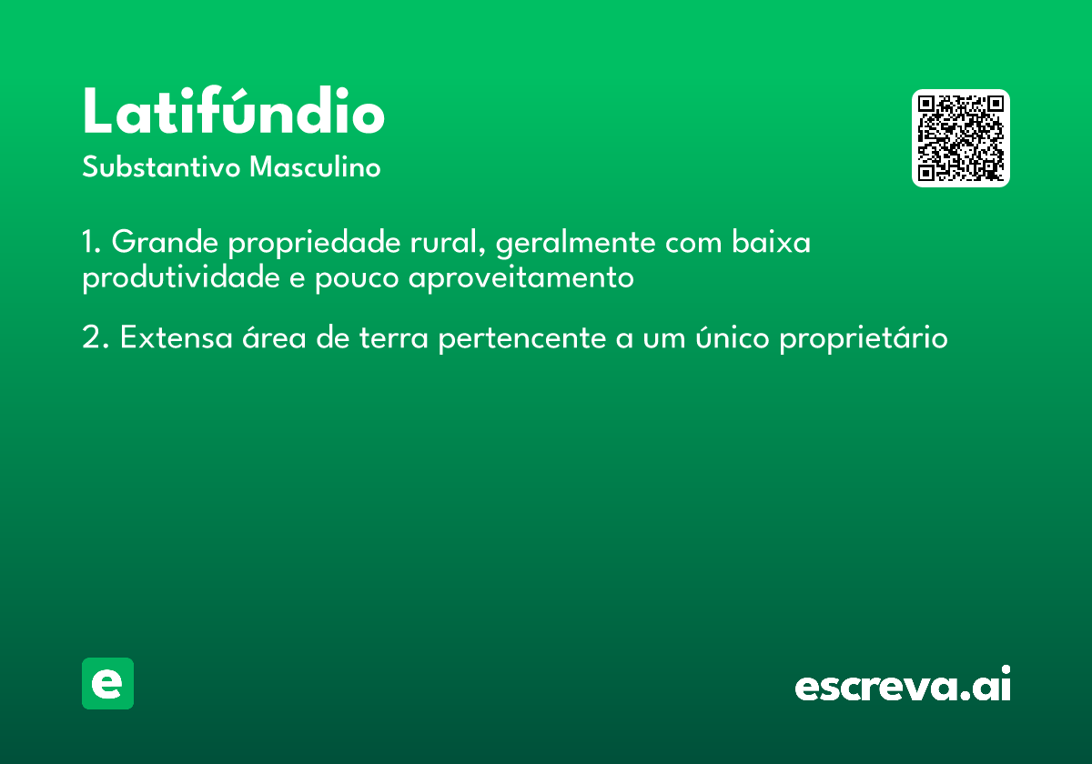 latifúndio