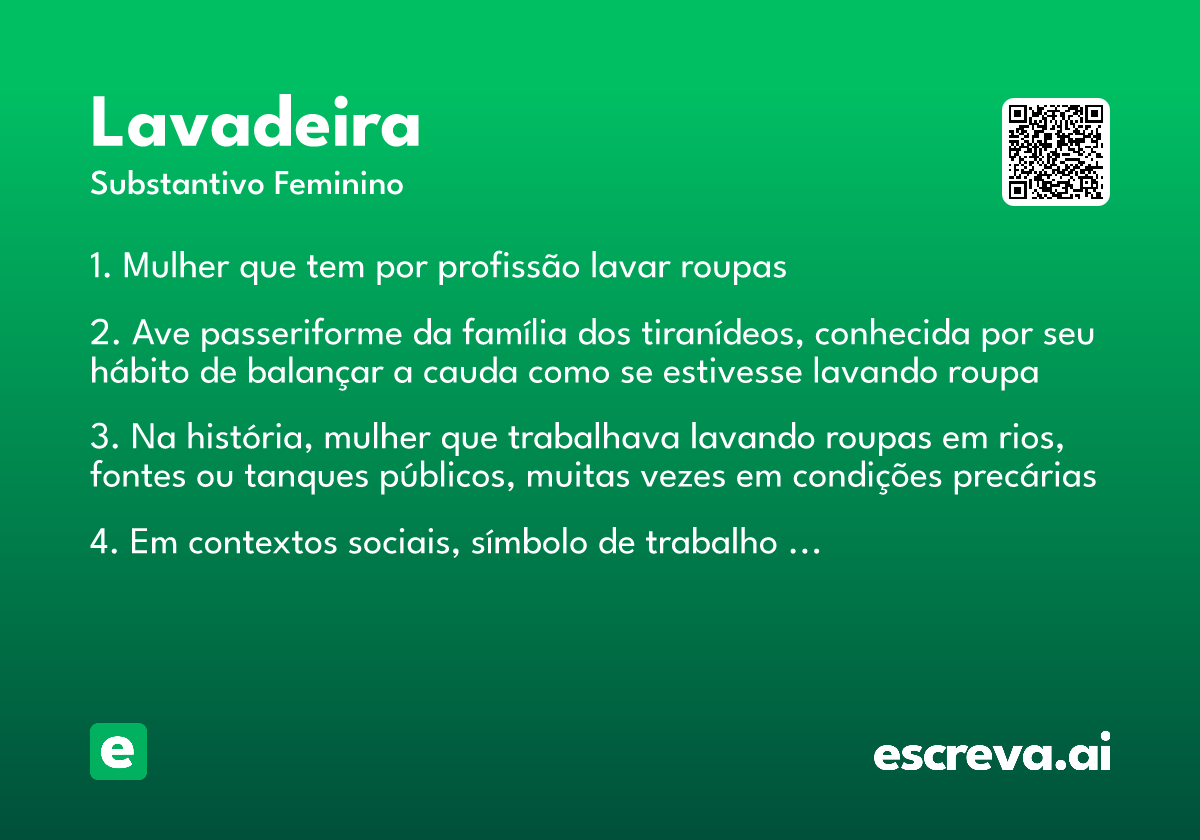 lavadeira