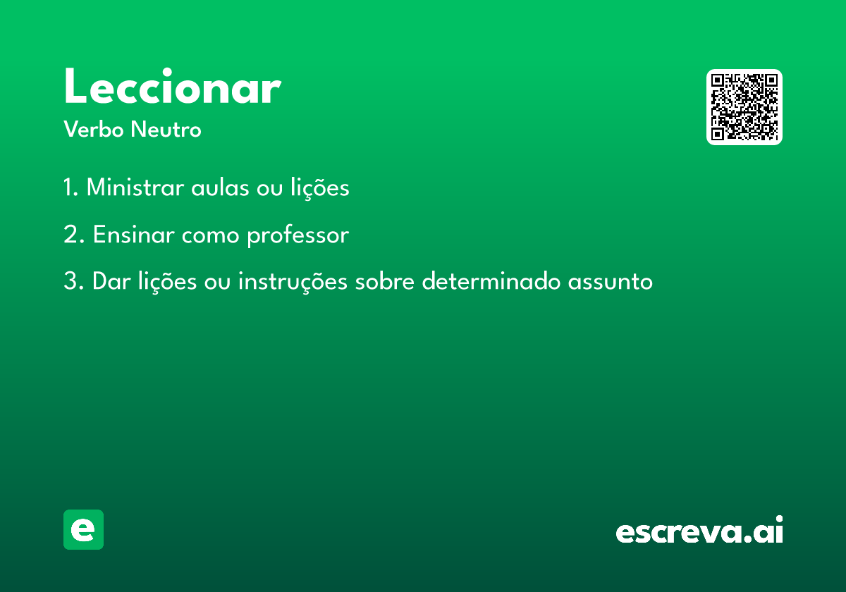 leccionar